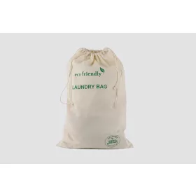 Sac de rufe, bumbac, 40 × 60 cm, cu șnur, natur