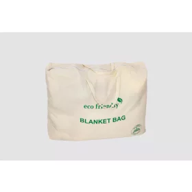   Sac pentru pături, bumbac, 65 × 85 × 25 cm, culoare naturală