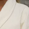 Serene Halat de Baie de Lux din Velur Gofrat Fildeș XXL, 400 g