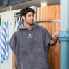 Prosop poncho de baie SwimSoft gri ardezie 4-6 ani, 300 g