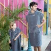 Prosop poncho de baie SwimSoft gri ardezie 4-6 ani, 300 g