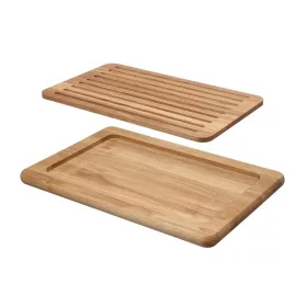   FSC Madeira tocător pentru pâine cu tavă pentru firimituri, GN 1/1, 530 x 325 x 30 mm