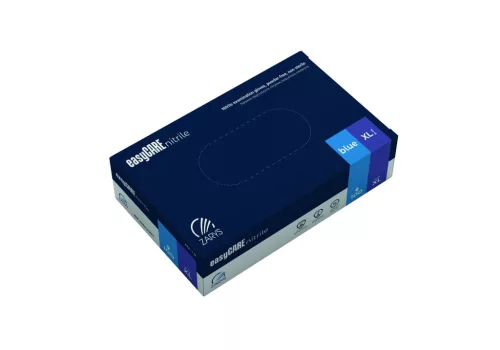 easyCARE mănuși din nitril, nepudrate, nesterile, A100, mărime, XL, albastru