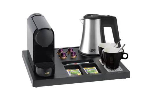 Btray Siesta tavă + Star fierbător, 0,5 l + 2 cești negre – set