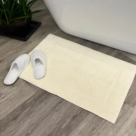 Covor de baie confortabil fildeș 50x80, 700 g