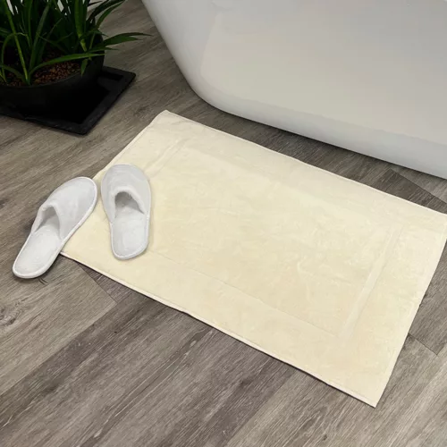 Covor de baie confortabil fildeș 50x80, 700 g