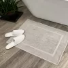 Covor de baie confortabil gri argintiu 50x80, 700 g