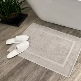 Covor de baie confortabil gri argintiu 50x80, 700 g