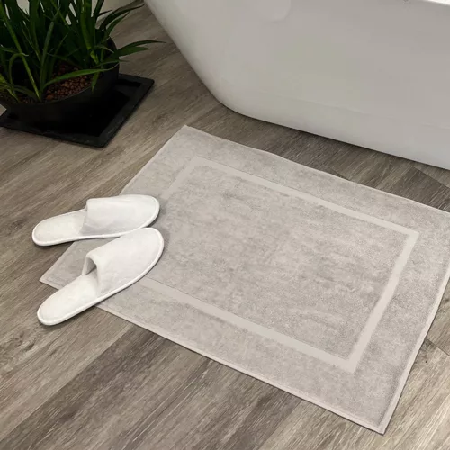 Covor de baie confortabil gri argintiu 50x80, 700 g