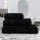 Prosop confortabil negru 10x170cm, 450 g