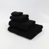 Prosop confortabil negru 70x130cm, 450 g