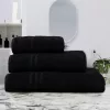 Prosop confortabil negru 50x90cm, 450 g