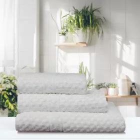 Serenity Spa prosop gofrat Alb 100x170cm, 450 g