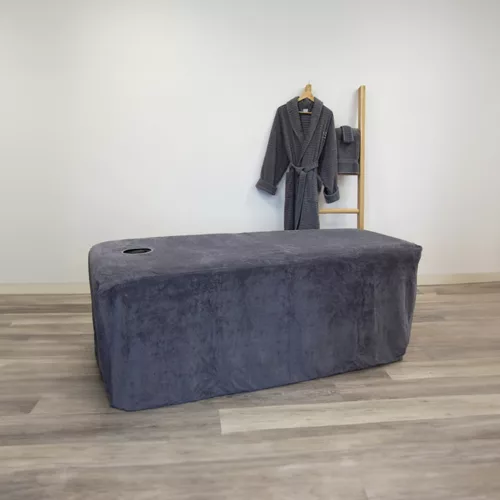 Prosop pentru tratamente SupremeSoft® gri ardezie 70x200cm