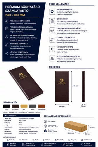 HOBBB Gudhjem suport pentru nota de plată cu aspect de piele