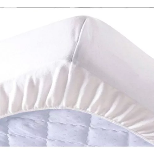 PROTECȚIE PENTRU SALTEA IMPERMEABILĂ Cu elastic circular - Partea superioară din frotir 100x200 cm + 30cm
