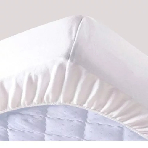 PROTECȚIE PENTRU SALTEA IMPERMEABILĂ Cu elastic circular - Partea superioară din jerseu de bumbac  90x200 cm + 30cm