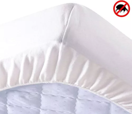 PROTECȚIE PENTRU SALTEA IMPERMEABILĂ Cu elastic circular Antiacariană - Partea superioară din frotir  140x200 cm + 30cm