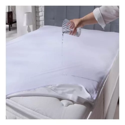PROTECȚIE PENTRU SALTEA IMPERMEABILĂ Cu elastic la colțuri - Partea superioară din frotir 100x200 cm